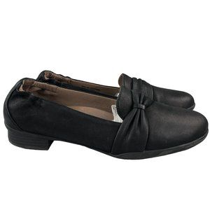 DANSKO Women's 39 (US 8.5-9) Karen Black Burnished Nubuck Leather Slip On Loafer